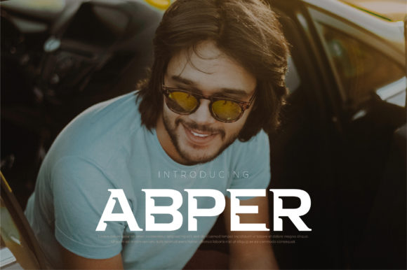 Abper: The Modern Display Font for Bold Creations