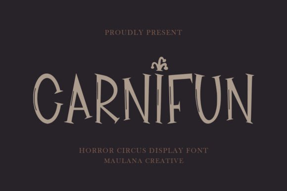 Carnifun: The Typeface That Brings Dark Carnival Energy to Your Designs
