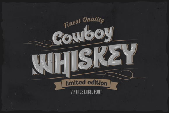 Cowboy Whiskey: A Typeface with Rugged Vintage Charm