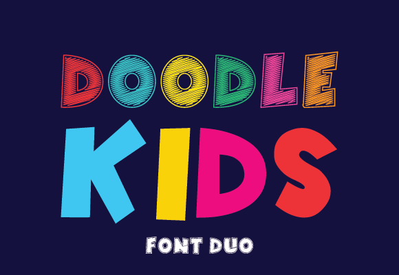 Doodle Kids: A Font That Brings Playful Energy to Any Project