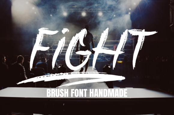 Fight: A Brushed Display Font for Authentic Branding