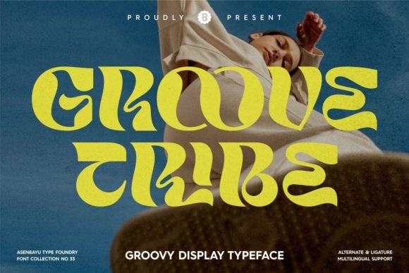 Groove Tribe: A Groovy Display Font for Modern Retro Designs
