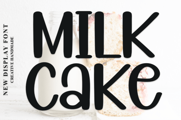 Milk Cake: A Stylish Display Font for Modern Creators