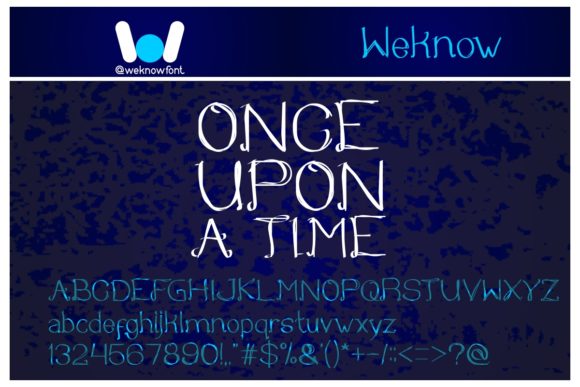 Once Upon a Time: A Font That Whispers Stories