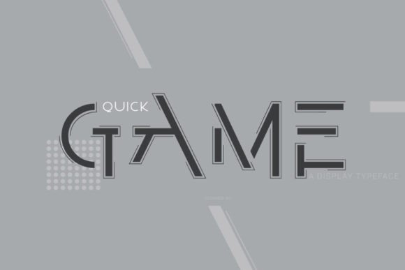 Quick Game: The Futuristic Display Font for Bold Visuals
