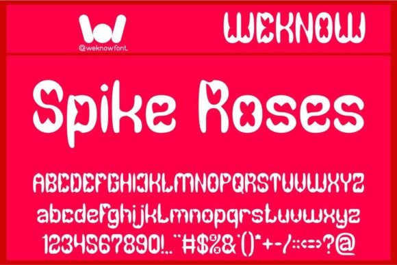Spike Roses: A Display Font for Bold Visual Statements