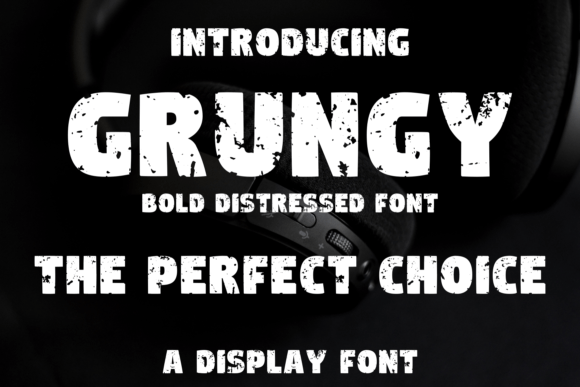 Unleash Raw Energy with the Grungy Display Typeface