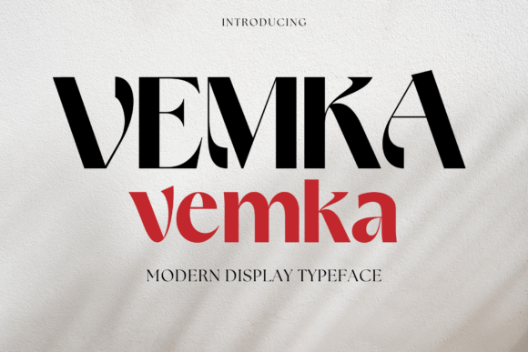 Vemka: A Font with Attitude for Modern Brands